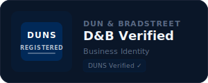 Dun and Bradstreet DUNS Registered